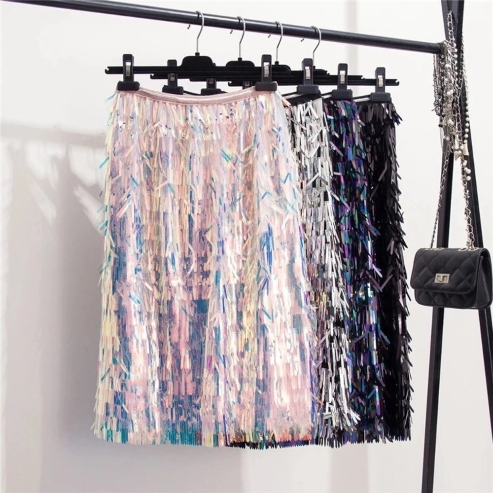 NWT gorgeous party sequin midi skirts - Picture 2 of 8